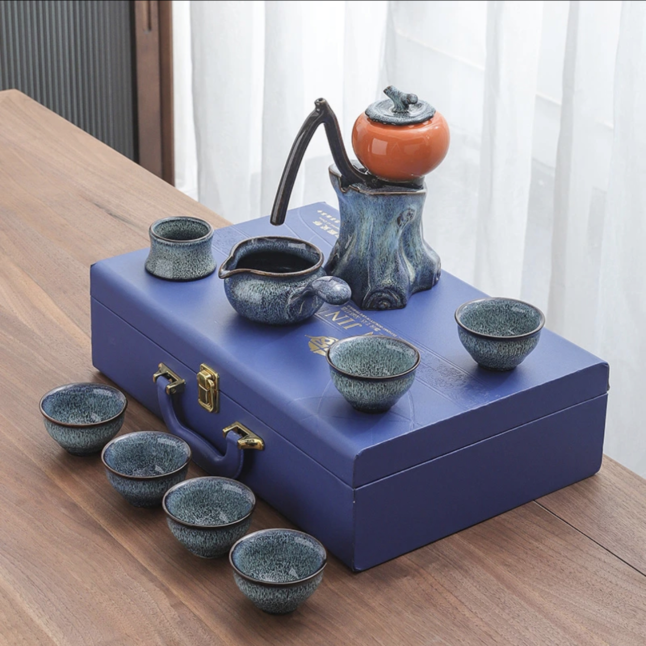 【汀和大福】時來運轉/柿事如意靈芝自動茶具 【汀和大福】時來運轉/柿事如意靈芝自動茶具
