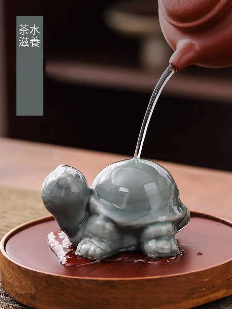 【汀和大福】創意禪意萌龜茶寵 可養開片功夫茶具 茶室茶玩家居茶寵烏龜擺件 【汀和大福】創意禪意萌龜茶寵 可養開片功夫茶具 茶室茶玩家居茶寵烏龜擺件